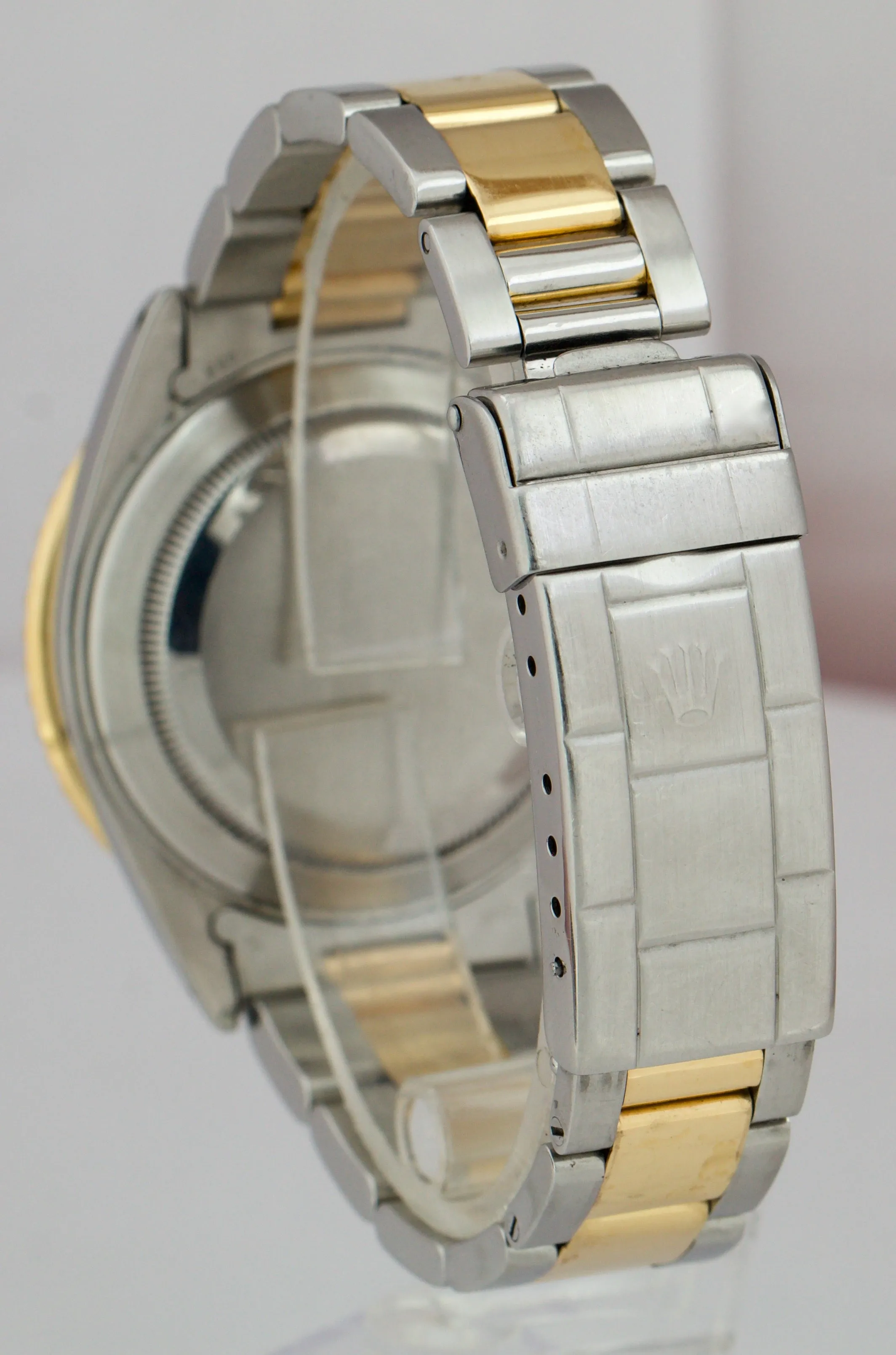 Rolex Submariner Date 18K Two-Tone Yellow Gold Steel Black 40mm Watch 16613