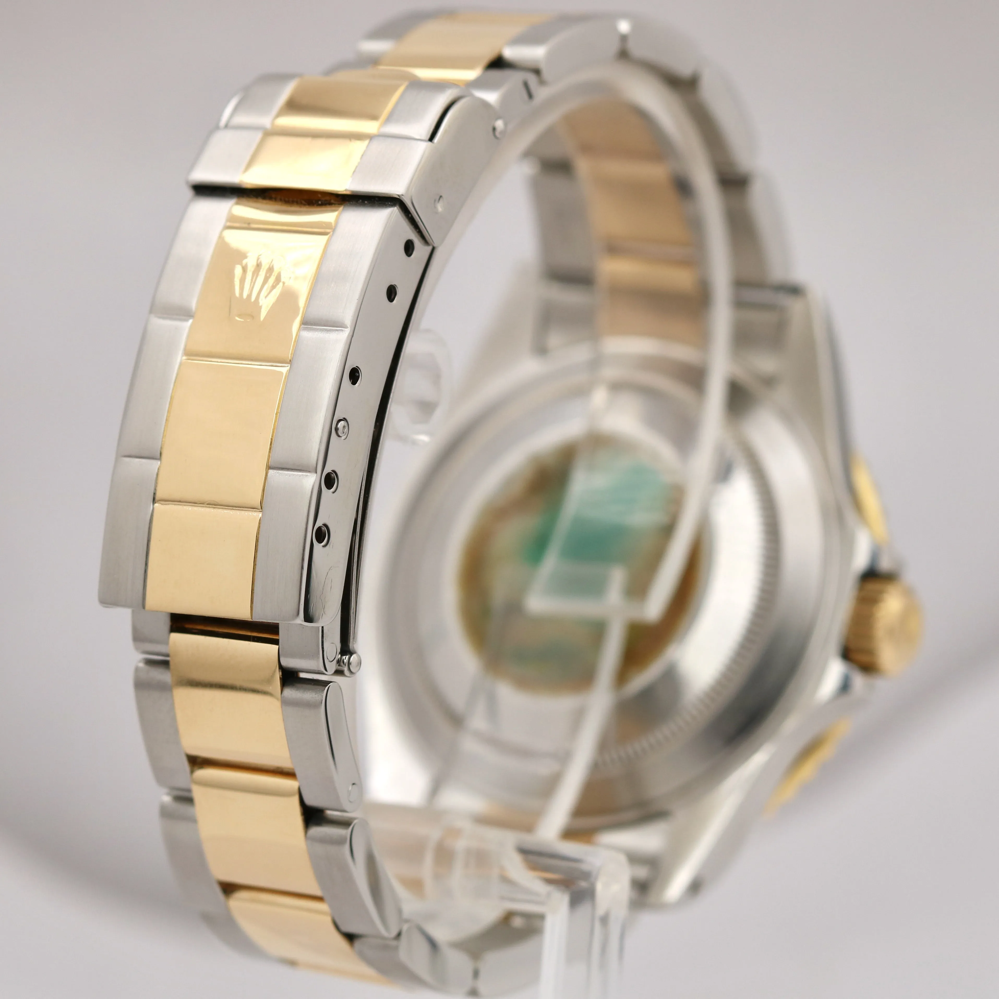Rolex Submariner Two-Tone Stainless Steel 18K GOLD BUCKLE 16613 Date Watch