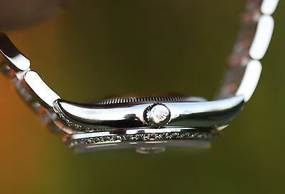 ROLEX WATCH LADIES 115200 34mm STAINLESS STEEL DATE - DIAMOND DIAL DIAMOND BEZEL
