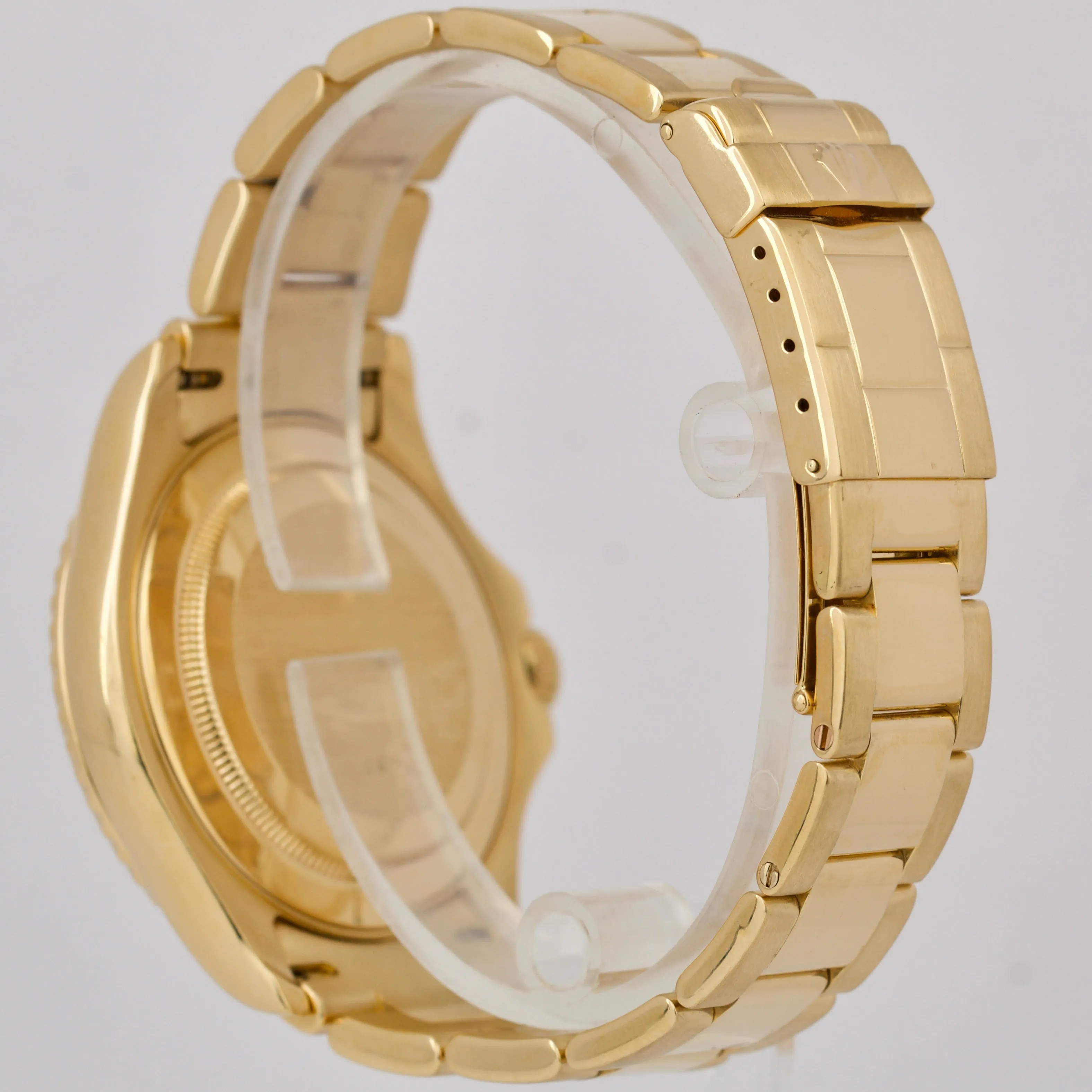 Rolex Yacht-Master 40 YM1 NO HOLES White 18K Yellow Gold Oyster 16628 40mm Watch