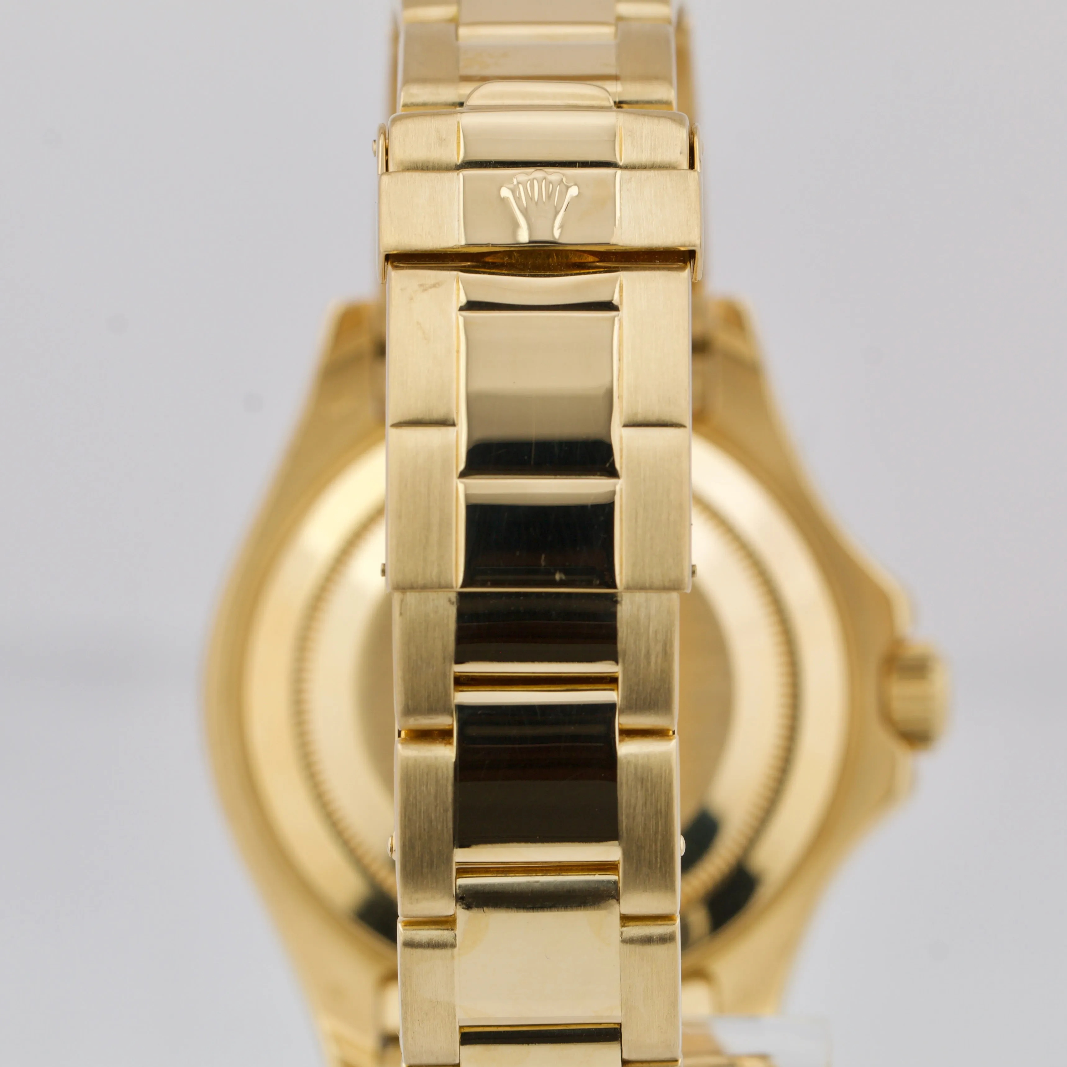 Rolex Yacht-Master 40 YM1 NO HOLES White 18K Yellow Gold Oyster 16628 40mm Watch