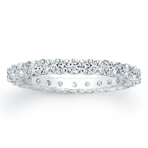 Round Brilliant Cut Diamond Eternity Ring - 1.30CTW G/SI1