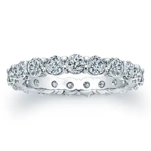 Round Brilliant Cut Diamond Eternity Ring -3.40CTW G/SI1