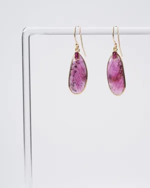 ruby and sapphire baguette 18k yellow gold