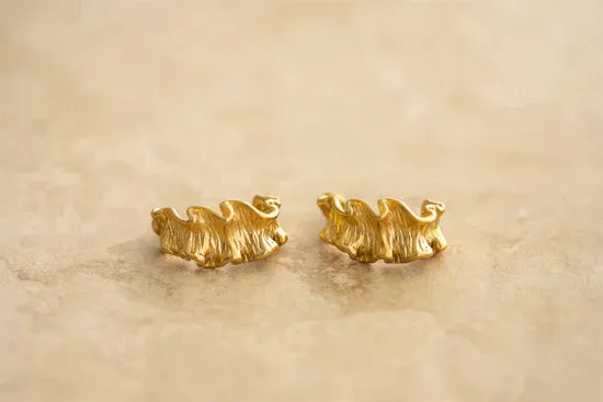 Ruffled Hoop Earrings