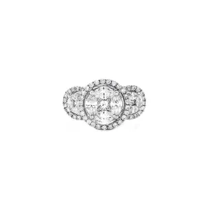 Sabel Collection Round and Princess Cut Diamond Ring