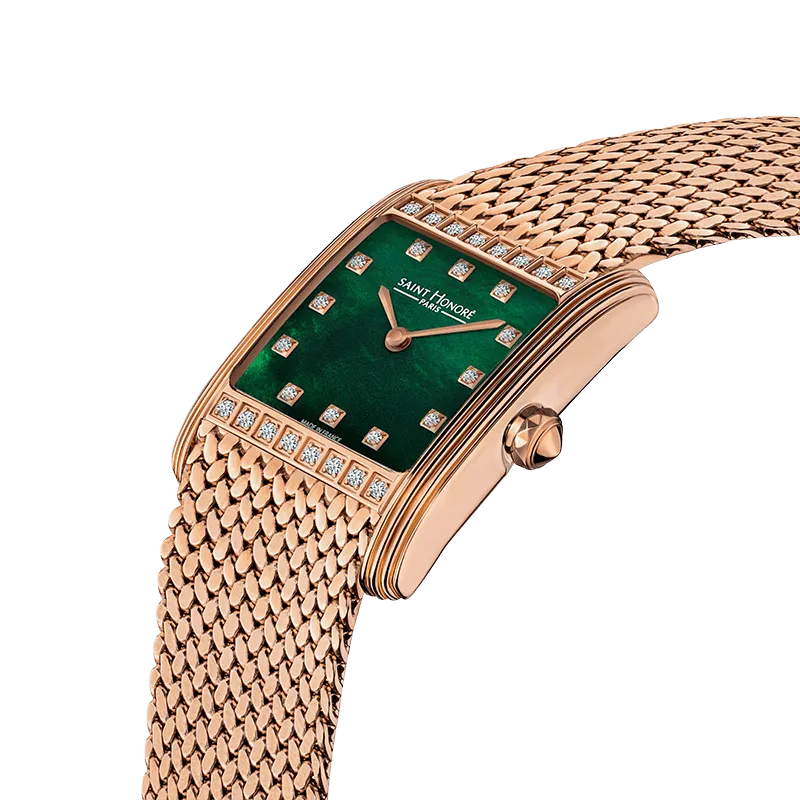 Saint Honore Palais Royal Women's Green Dial Rose Gold Watch