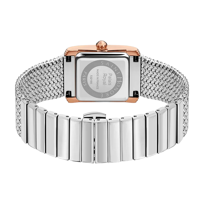 Saint Honore Palais Royal Women's Green MOP Dial Silver Rose Gold Watch