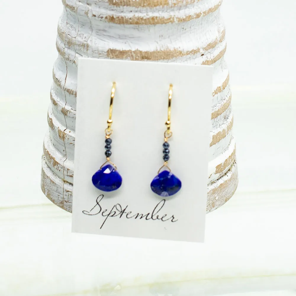 September Raindrop Gold Earrings