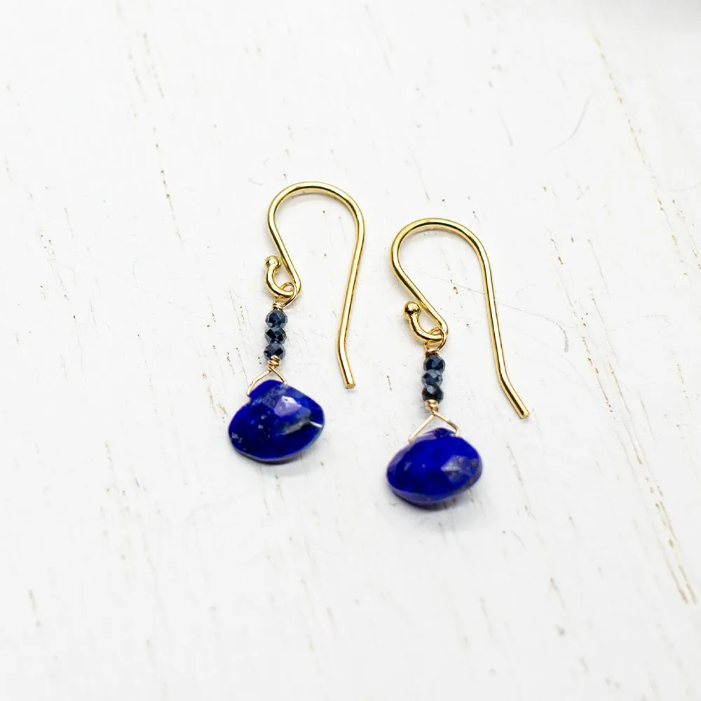 September Raindrop Gold Earrings