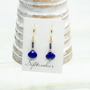 September Raindrop Gold Earrings