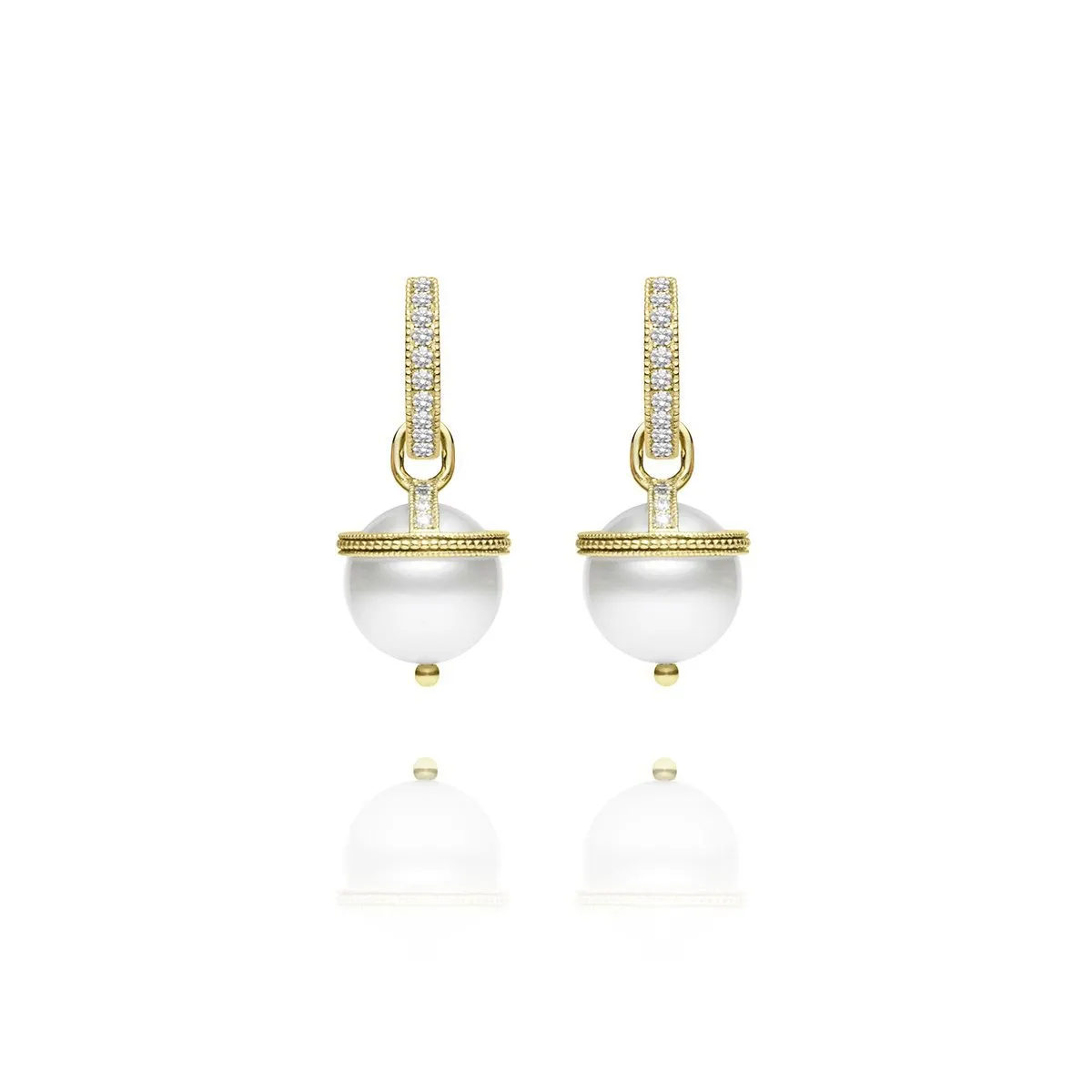 Signature Pearl Orb Charm Earrings