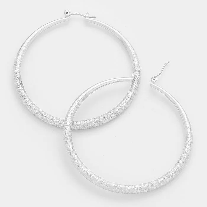 Silver Graduated Metal Hoops | 3" | 322034
