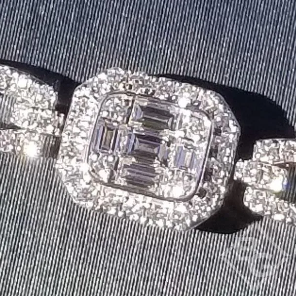 Simon G. "Mosaic" Diamond Baguette Tennis Bracelet