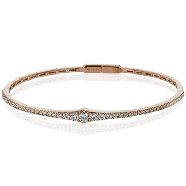 Simon G. Tapered Diamond Bangle