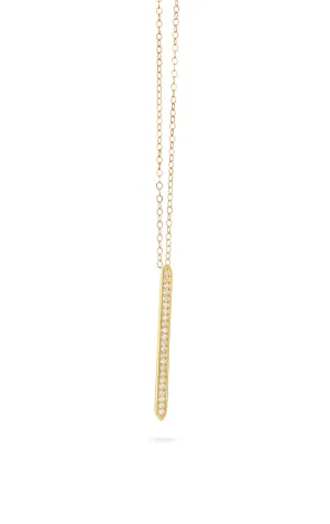 Single Row Diamond Goddess Necklace