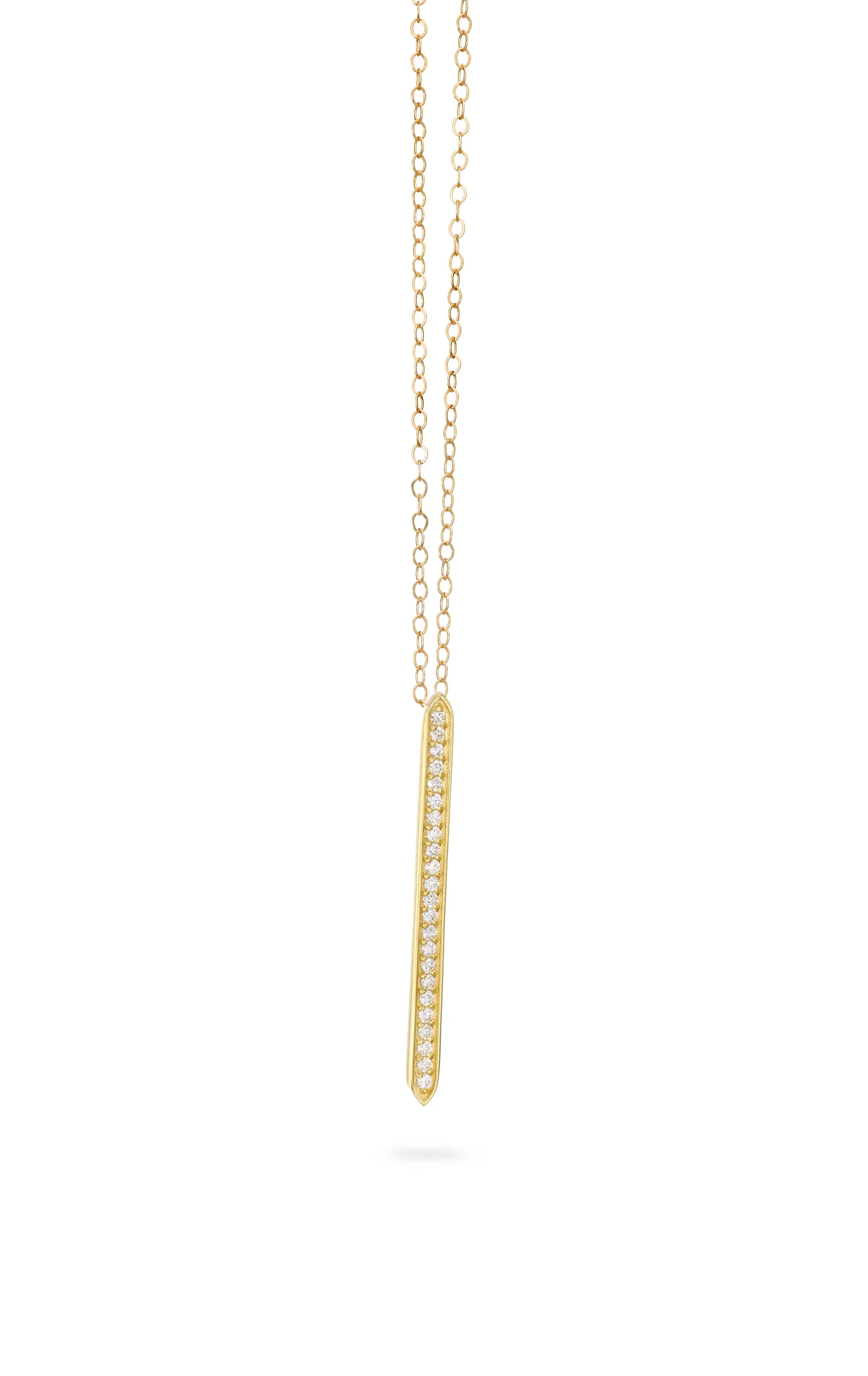 Single Row Diamond Goddess Necklace