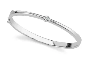Single Shiny Diamond Bangle Bracelet with 1.00 ct.(finished) 6.5mm