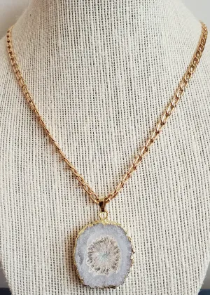 Sliced Agate Necklace