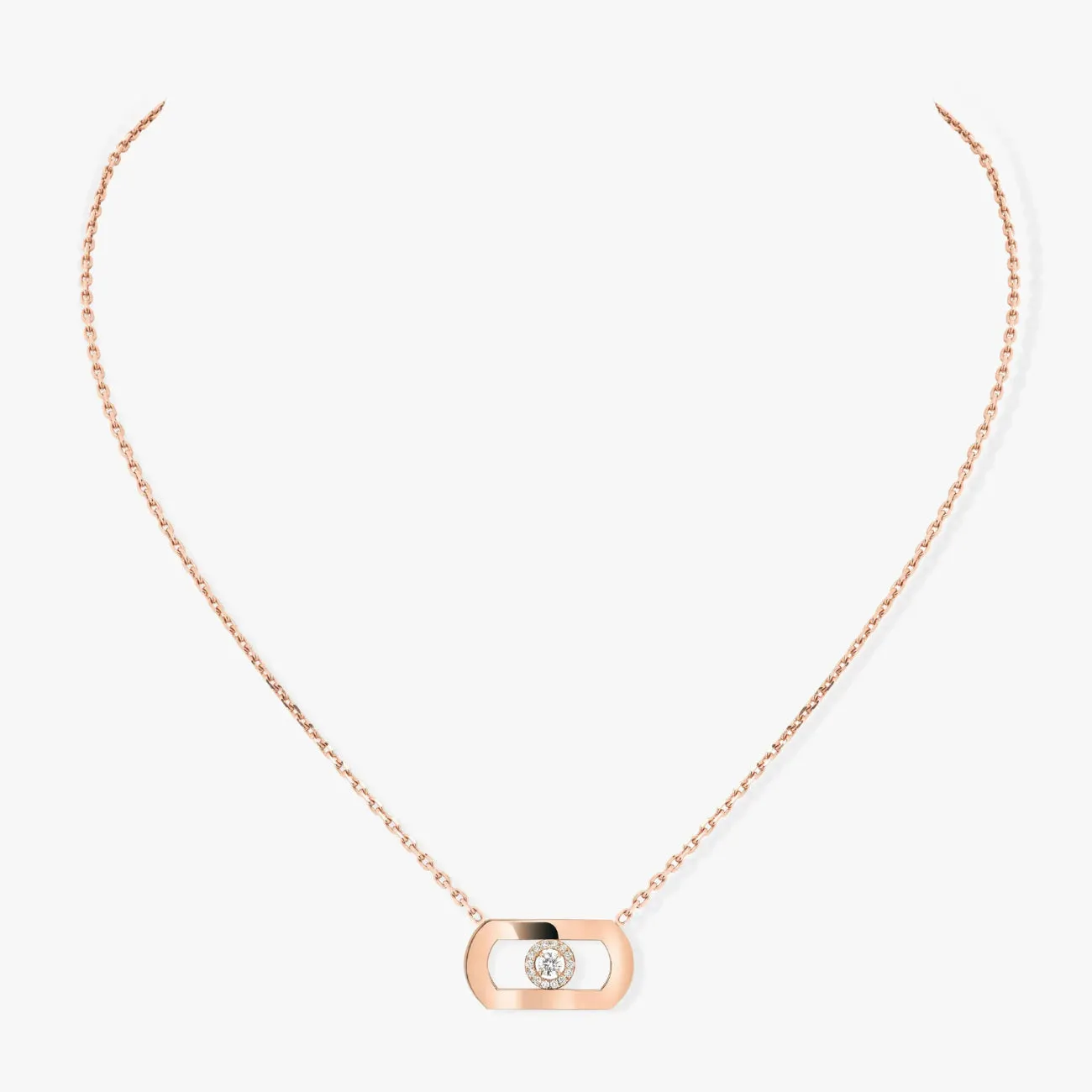 So Move 18K Rose Gold Diamond Necklace