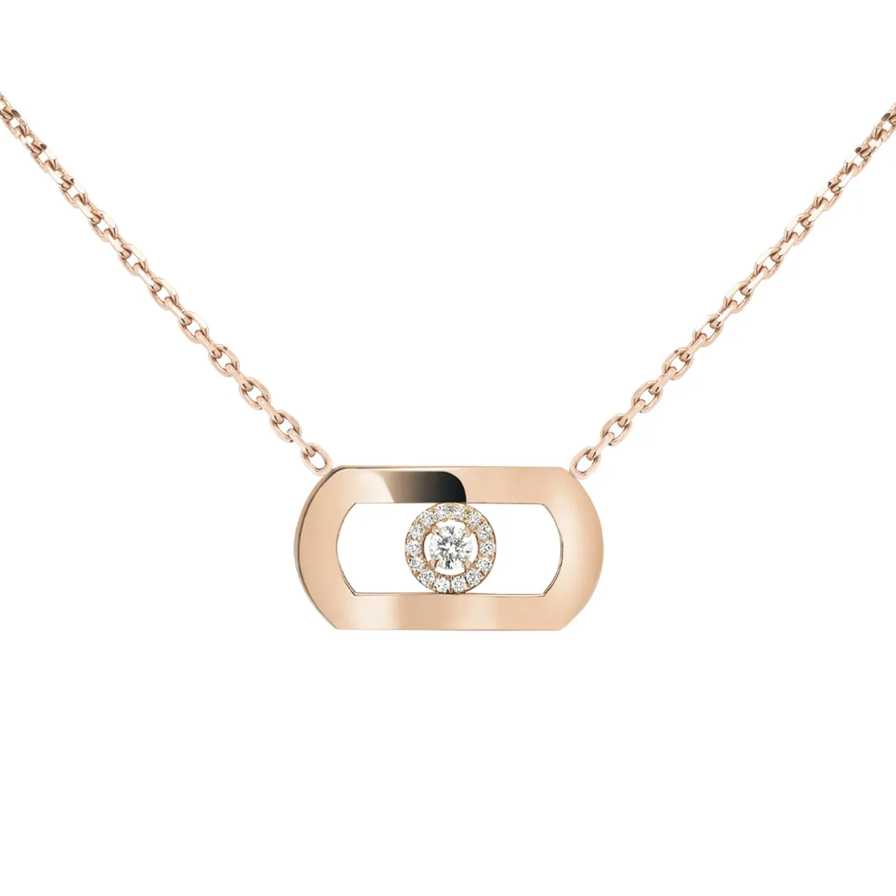 So Move 18K Rose Gold Diamond Necklace