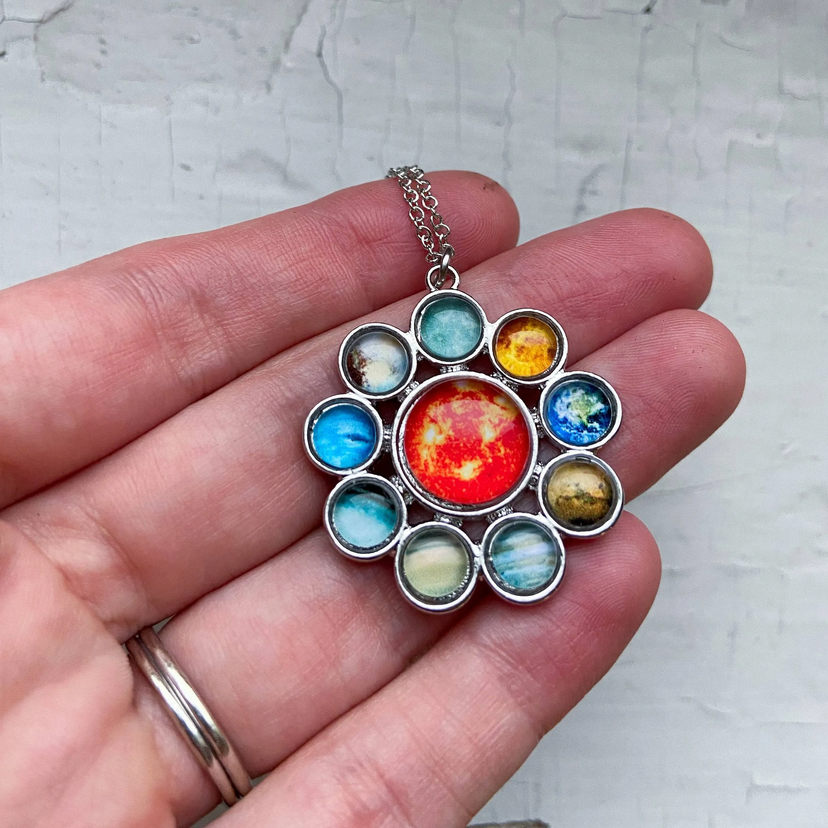 Solar System Halo Pendant