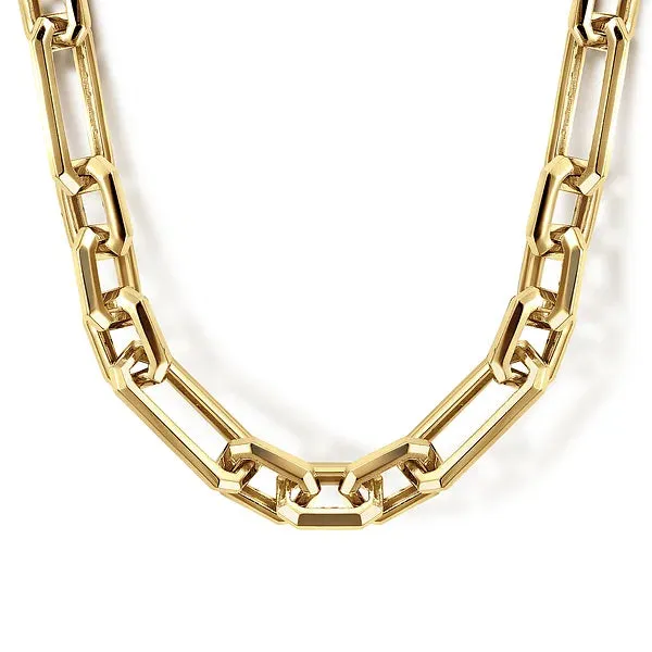 Solid Gold Figaro Chain Necklace