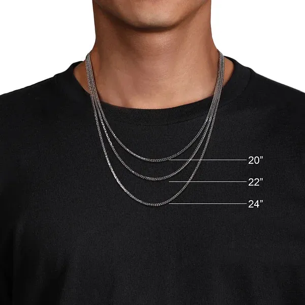 Solid Gold Figaro Chain Necklace