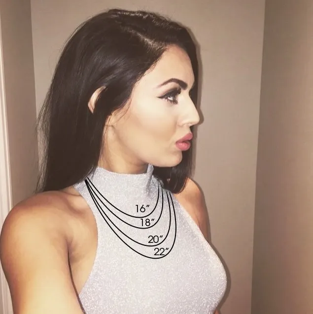 Stacked Arabic Name Necklace V2