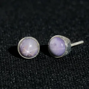 STAR SAPPHIRE STUDS 5.21 CT