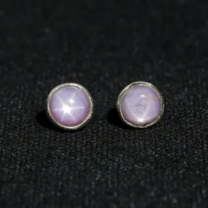 STAR SAPPHIRE STUDS 5.5 CT