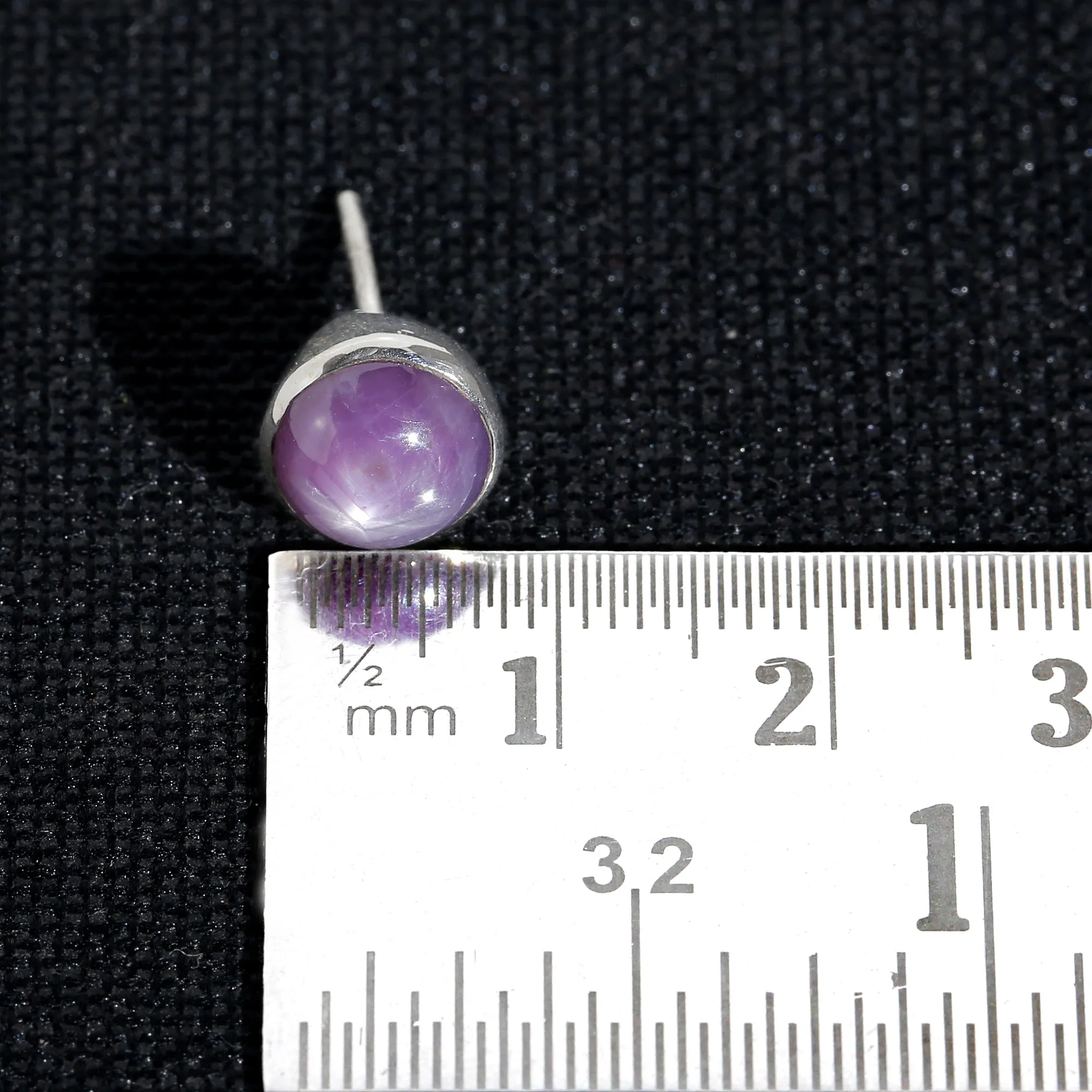 STAR SAPPHIRE STUDS 8.5 CT