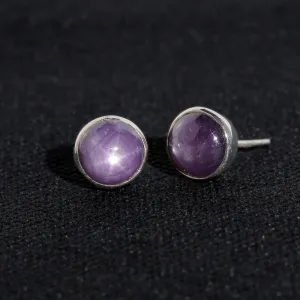STAR SAPPHIRE STUDS 8.5 CT
