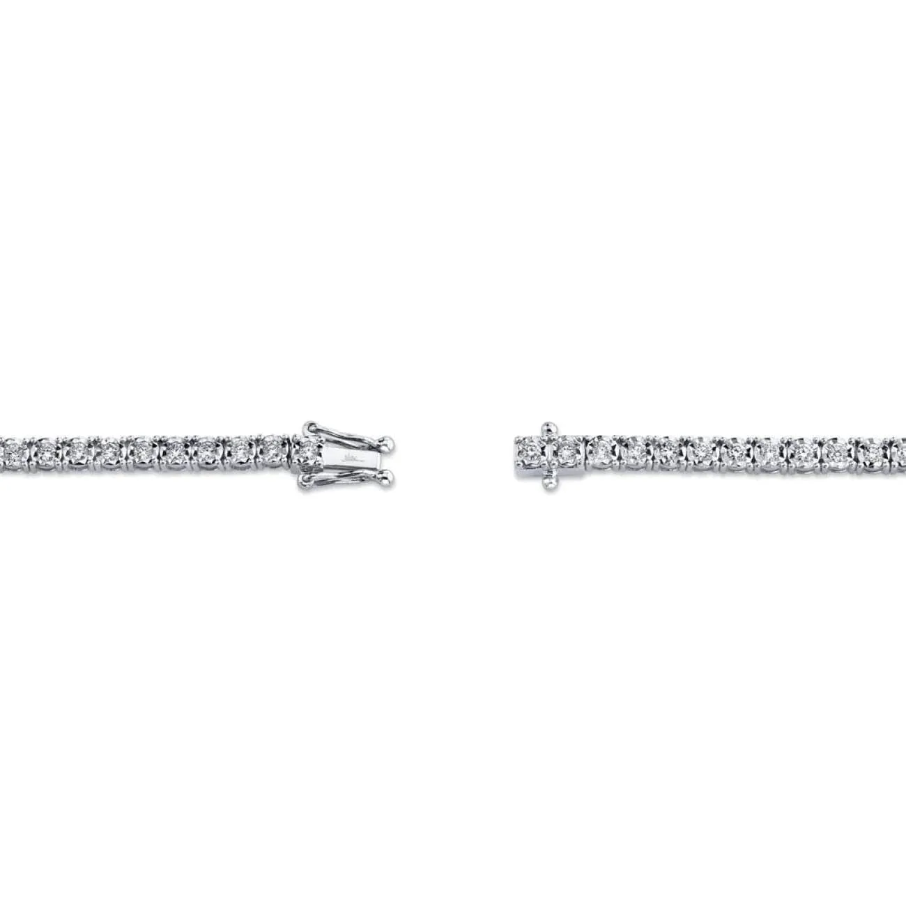 Stella 14K White Gold Diamond Tennis Bracelet