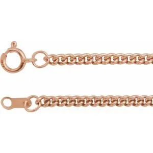 Sterling Silver 2.25 mm Curb 18" Chain