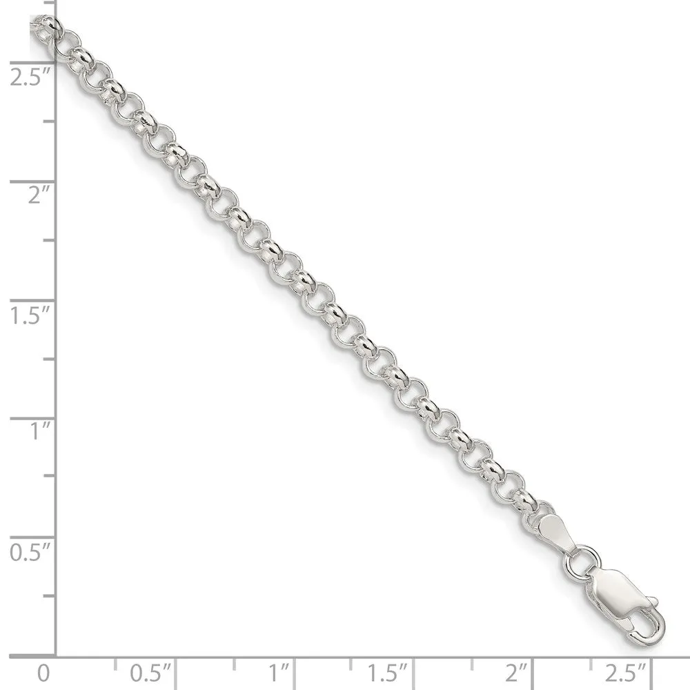Sterling Silver 4mm Rolo Chain