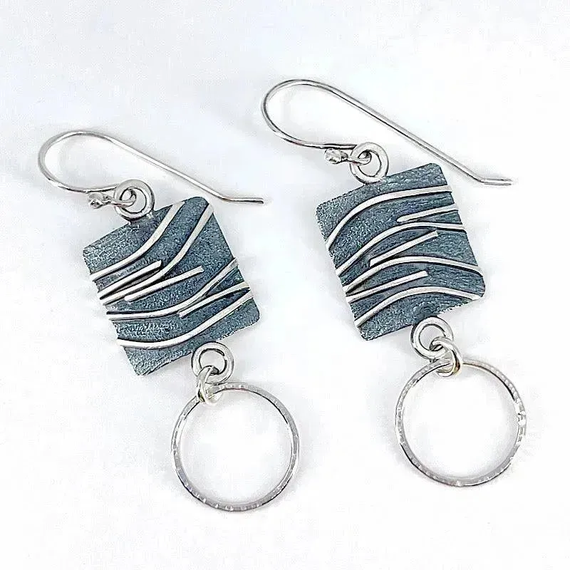 Sterling Silver and Patina Earrings
