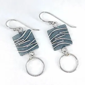 Sterling Silver and Patina Earrings