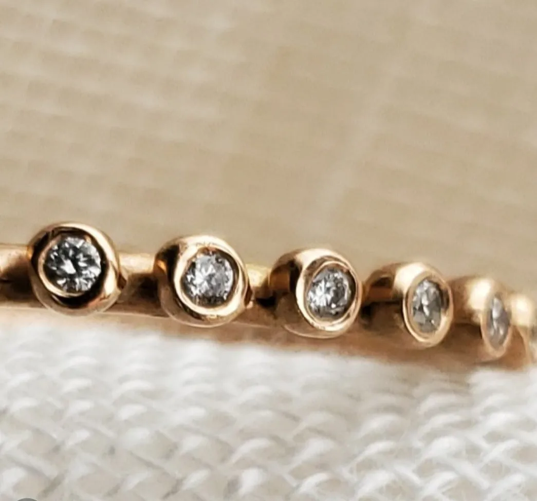 Suzy Landa 18K Rose Gold Diamond Eternity Band
