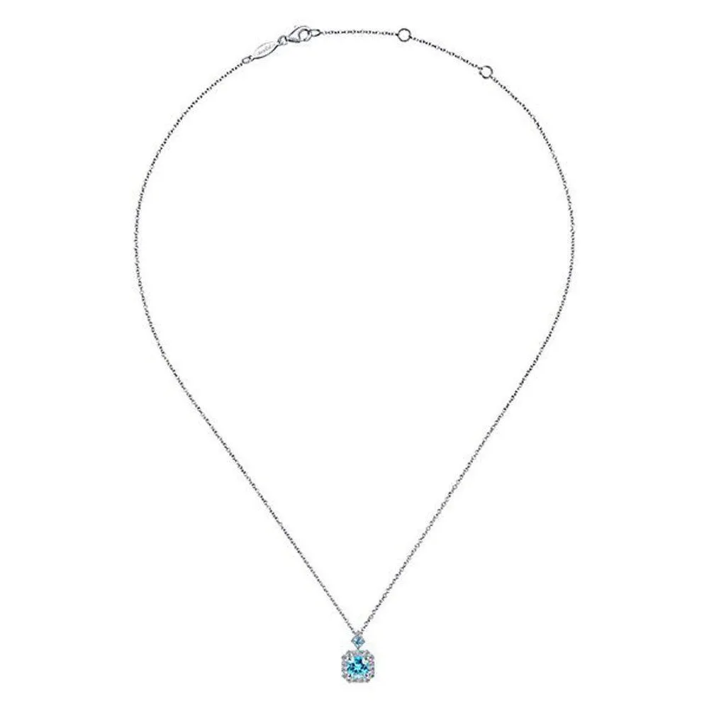 Swiss Blue Topaz Necklace