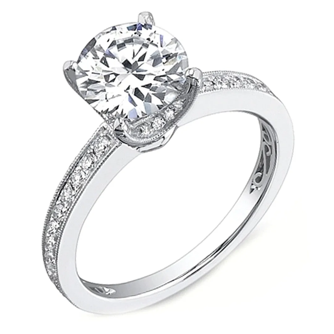 Sylvie Channel Set Diamond Engagement Ring