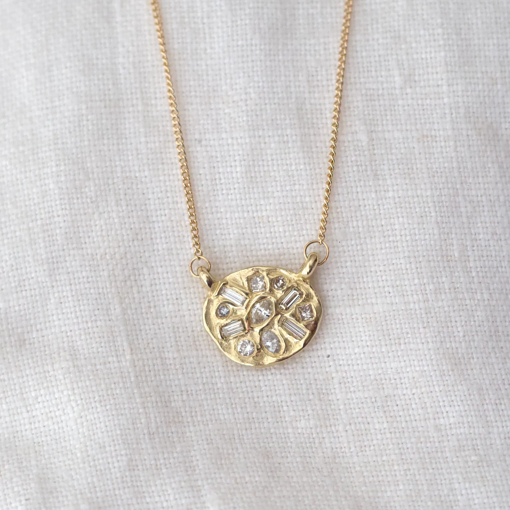 Symplegma Diamond Pendant
