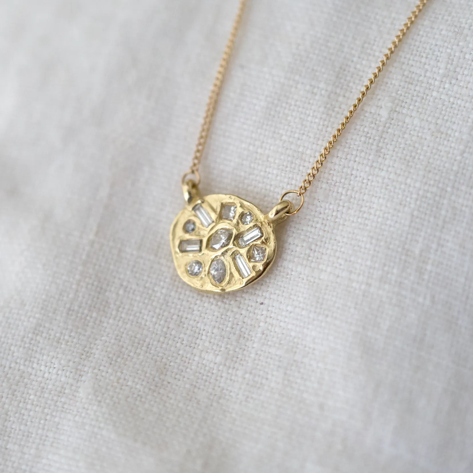Symplegma Diamond Pendant