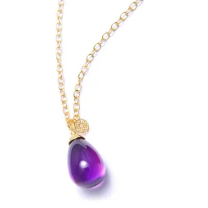 Syna Amethyst Drop Pendant