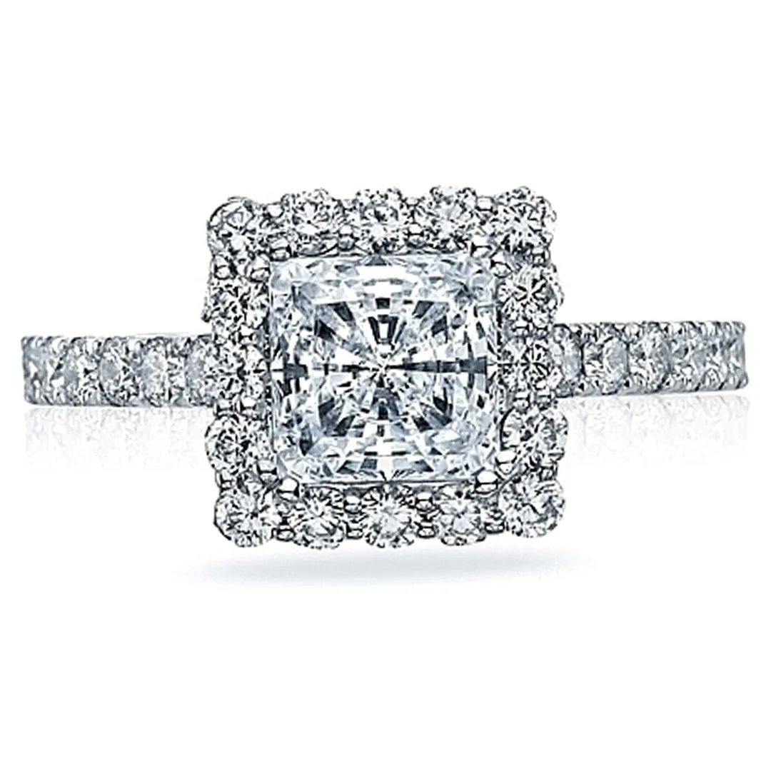 Tacori Blooming Princess Cut Halo Diamond Engagement Ring