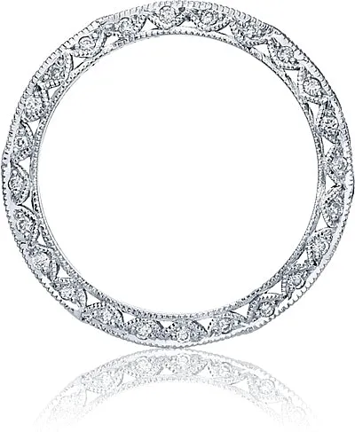 Tacori Criss-Cross Channel-Set & Pave Diamond Eternity Band