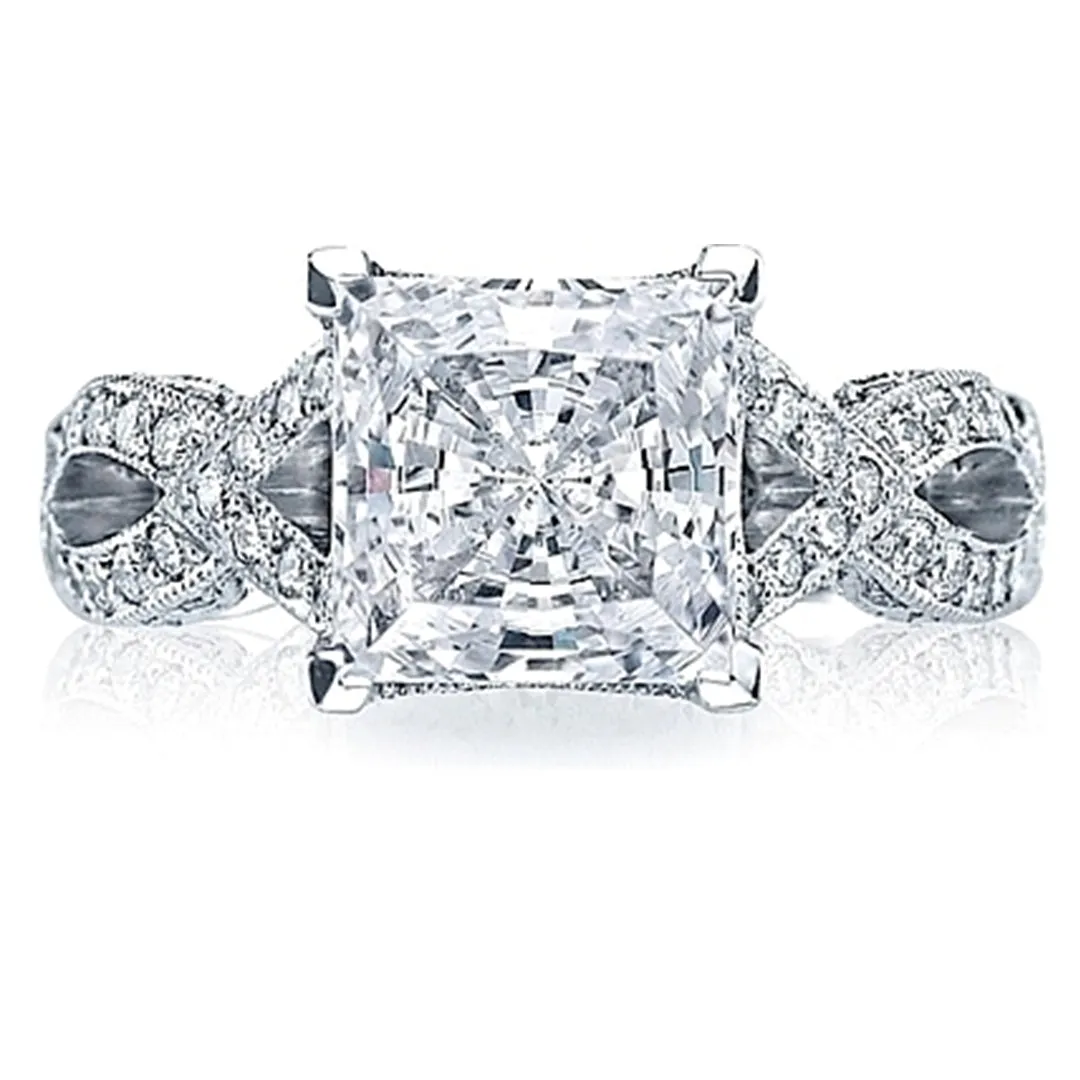 Tacori RoyalT Twist Princess Cut Diamond Engagement Ring