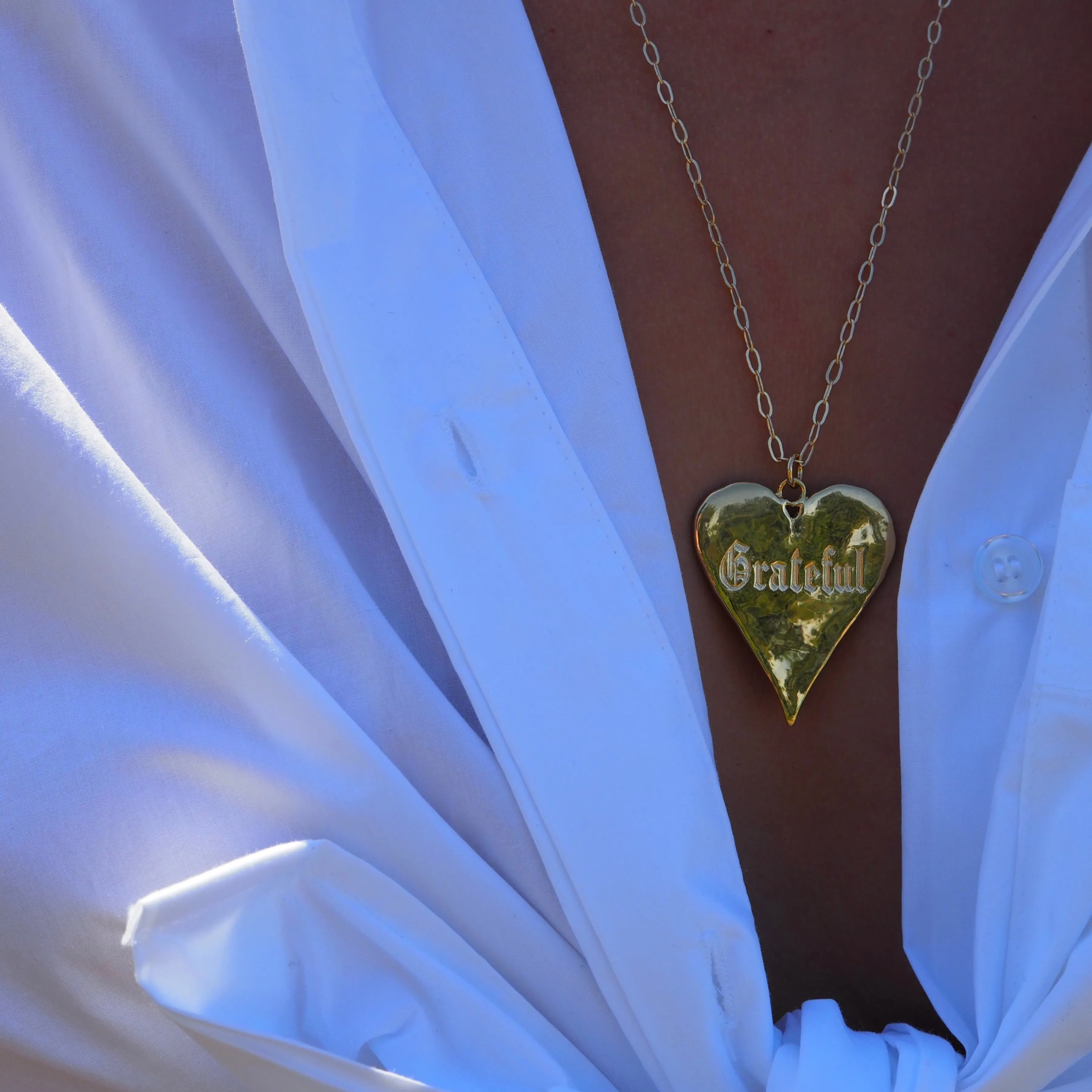 TALLIE - GRATEFUL - HEART NECKLACE