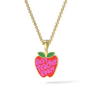 Teacher Apple Pendant