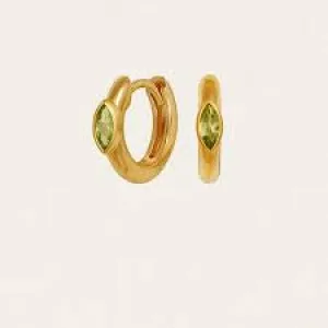 TEMPLE OF THE SUN: CHRYSALIS EARRINGS PERIDOT- GOLD VERMEIL